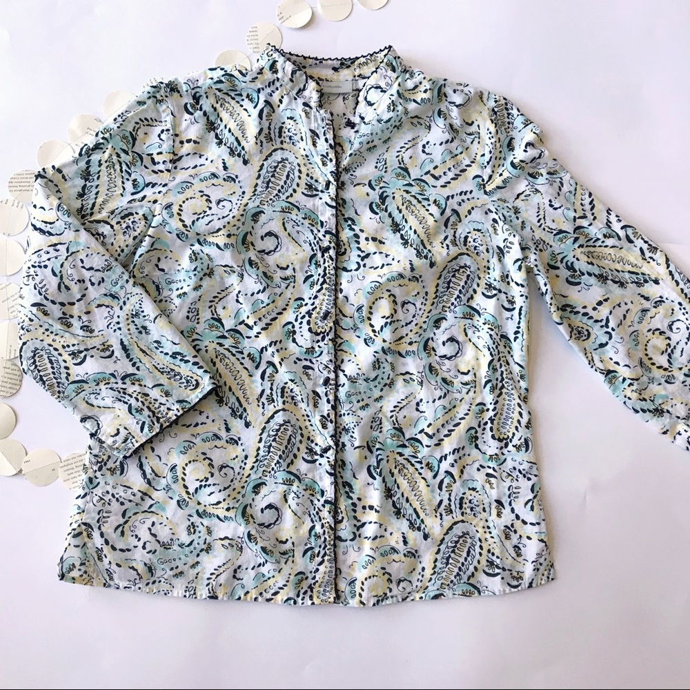 Casual Long Sleeve Tunic Blouse with Unique Buttons